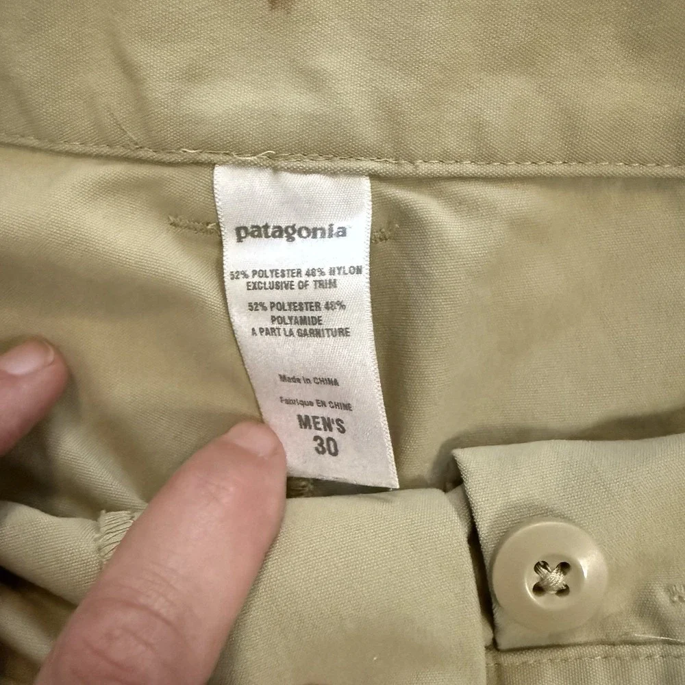 Patagonia Adventure Pants MENS 30 Cargo Vented Pockets Straight Leg Hiking‎